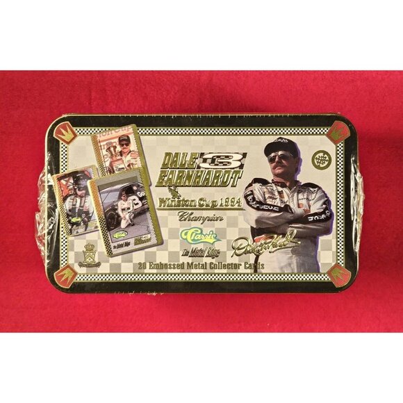 DALE EARNHARDT 1994 WINSTON CUP CHAMPION 20 Embossed Metal Collector Cards - NIB - Picture 1 of 6